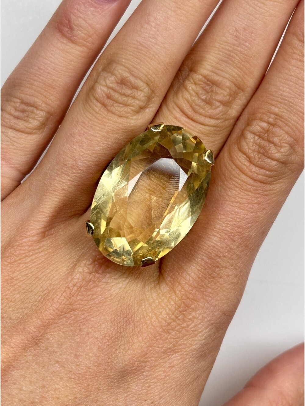 14k Yellow Gold Citrine Ring